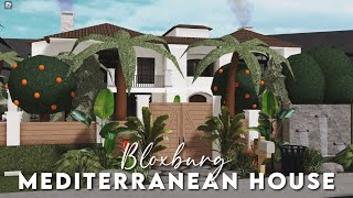 Bloxburg Mediterranean House  Speedbuild  Exterior Only [upl. by Madelene793]