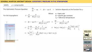 Rapid Derivation 4 Aerostatic Pressure in the Atmosphere [upl. by Bab]