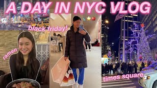 A DAY IN NYC VLOG 🗽 black friday good food amp more [upl. by Tasia]