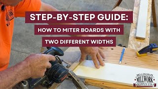 How To Miter Two UnequalSized Boards Together [upl. by Laehctim]