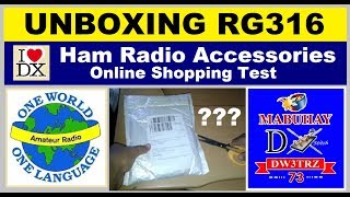 Unboxing  RG316 M17113 Coaxial Cable Ham Radio Parts Accessories Online [upl. by Keven]