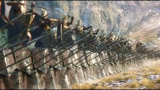 Dwarves and Elves Team Up against Orcs  HOBBIT BATTLE OF THE FIVE ARMIES 2014 [upl. by Tobit686]