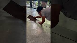 Vinyl flooring installation easy with glue [upl. by Tuttle]