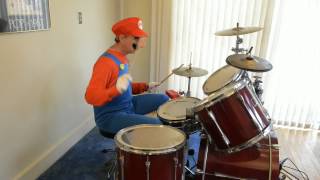 Super Mario on the drums by Howard Fields [upl. by Einnahpets]