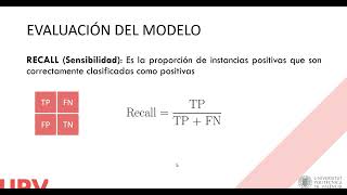 Evaluación de un modelo de clasificación   UPV [upl. by Eiddet]