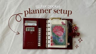 filofax pocket planner setup 📖 pages trackers amp decor ✎ᝰ ݁₊ ⊹ [upl. by Bolte]