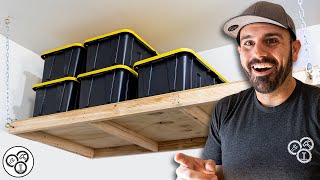 Build these GARAGE Storage Shelves  Easy Weekend DIY Project [upl. by Miculek338]