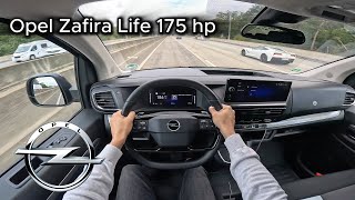 2024 Opel Zafira Life Tourer 20 Turbo Diesel 175 hp  POV Test drive On the German Autobahn [upl. by Nepets]