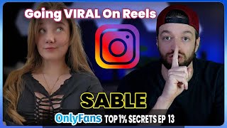 How to promote your Onlyfans  Going viral on IG Reels with Sable Heart [upl. by Narrad533]