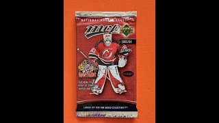 ITS MIDNIGHT Have a briere while I rip this 20032004 UPPER DECK MVP Original 2000 hockey pack [upl. by Ecnerret]