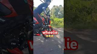 Tvs reidar 125 wheelie 😂vairalvideo wheelie bike rider [upl. by Katy6]