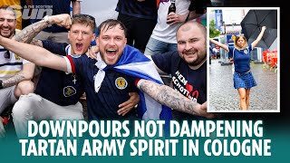 Downpours dont dampen Tartan Army spirits in Cologne [upl. by Ggerg]