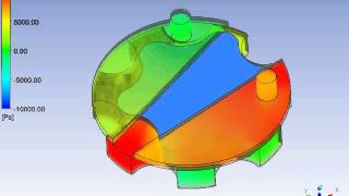 内接ギヤポンプの解析事例 圧力分布アニメーション [upl. by Jock208]