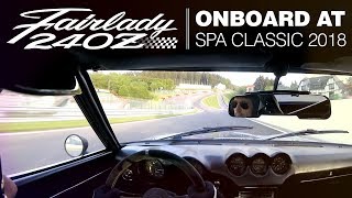 Datsun Fairlady 240Z onboard at Spa Classic 2018 [upl. by Hightower]