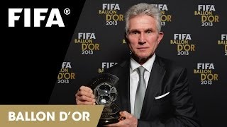 Jupp Heynckes on winning FIFA Coach of the Year German [upl. by Lletnom92]