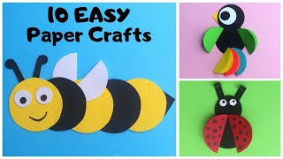 10 Easy Paper Crafts for Kids  Paper Circle Crafts  DIY Paper Toys [upl. by Elay569]