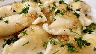 Вареники с Картошкой Очень Вкусно ПоДомашнему  Perogies Recipe English Subtitles [upl. by Miculek]