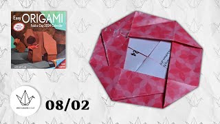 0802  Traditional Japonica Flower  Easy ORIGAMI Calendar 2024 [upl. by Libb]