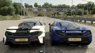 FH4 Top Speed Drag Race  McLaren 600LT vs McLaren 650S [upl. by Isbel61]