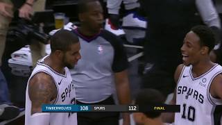 Minnesota Timberwolves vs San Antonio Spurs  October 17 2018 [upl. by Nasas]