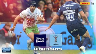 Highlights Sale Sharks v Harlequins  One point denies Quins the win in Prem Rugby season opener [upl. by Talanian]