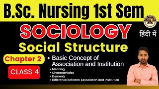 Class 5  BSc Nursing 1st Sem  Chapter 2  Sociology  INDIVIDUAL AND SOCIETY [upl. by Alihet]