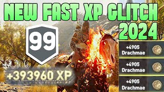 AC Odyssey XP Glitch 2024 amp Fast Money Drachmae Farm Exploit Level Up Fast LVL Exp Leveling [upl. by Toille]