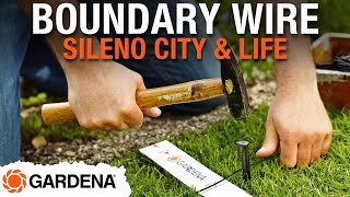 GARDENA SILENO City and Life Installation Video 3  Laying the boundary and guide wire [upl. by Maryanna]