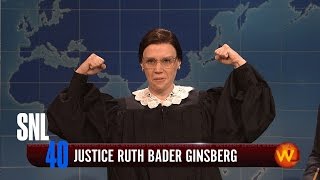 Weekend Update Ruth Bader Ginsberg  SNL [upl. by Hakilam]