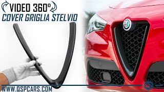 Video Cornice Griglia CARBON Per Alfa Romeo Stelvio Vista Fra Le Mani QSPCARSCOM accessori Tuning [upl. by Lohse]