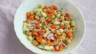 Healthy Chickpea Salad  Weight Loss Salad Recipe Indian [upl. by Nonie]