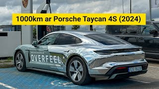 1000km brauciens ar modernizēto Porsche Taycan 4S elektroauto [upl. by Hayotal]