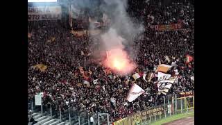 Roma  Udinese 20062007  ultras Roma  goliardia in curva sud e tifo  curva sud in azione [upl. by Elmajian]