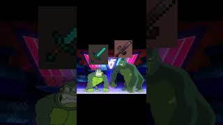 Diamond sword vs Netherite sword minecraft [upl. by Witkin]