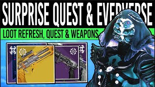 Destiny 2 SURPRISE QUEST amp GOD ROLL LAUNCHER Eververse LOOT Weapon Rolls amp SHADA1 20th June [upl. by Vel]