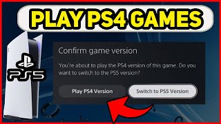 PS5 HOW TO PLAY PS4 GAMES NEW [upl. by Edea]