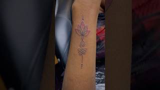 Lotus with Unalome TattooJeffin Tattoo StudioThoothukudiinstaidjeffintattoos9894250216 [upl. by Sacttler]