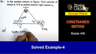 Class 11 Physics  Constrained Motion  5 Example4 on Constrained Motion  For JEE amp NEET [upl. by Alegnad]