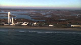 Aerial Views of Antares Rocket [upl. by Scrivings]