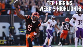 Tee Higgins Week 5 Highlights vs Ravens🔥 Ravens vs Bengals [upl. by Elnar]