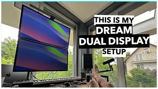 I Tried Floating Dual Monitors for 30 Days and Heres What Happened  Apple Studio Display Ergotron [upl. by Noryahs]