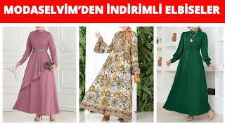 Modaselvimde Şok İndirimler En Güzel Tesettür Elbiseler Çok Uygun Fiyatlara [upl. by Margy207]