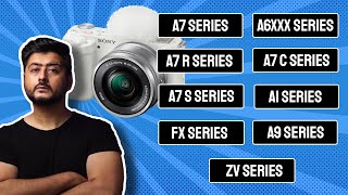 All Sony Cameras Explained  Sony A7 vs A7S vs A7R vs A7C vs A6XXX vs FX Series vs A9 vs A1 vs ZV [upl. by Kcirtapnaes917]