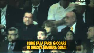 Berlusconi contro Allegri  Milan Barcellona 280312 [upl. by Stephi]