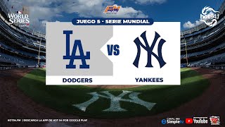 GRANDES LIGAS EN VIVO 30102024 DODGERS DE LOS ÁNGELES  YANKEES DE NUEVA YORK WS  J5 ⚾ [upl. by Fuchs]