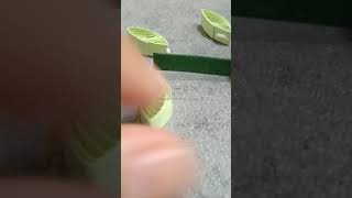 easy quilling leaves for beginners 🌿 quillingart papercraft diy [upl. by Pete482]