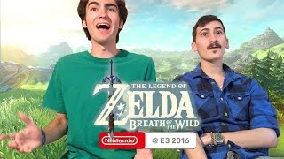 Zelda Breath of the Wild Trailer REACTION [upl. by Hiamerej82]