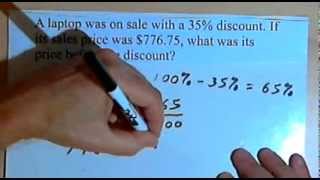 Percent Word Problems  more examples 06043b [upl. by Nnaihs266]