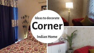 Home Corner Decoration Ideas  Ways to Decorate Corner [upl. by Tychonn]