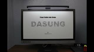 Dasung Paperlike 253  253quot EInk Monitor  Visual Studio Code [upl. by Busey316]